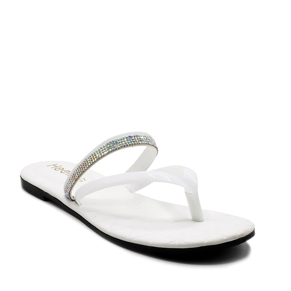 White Casual Chappal L00500024