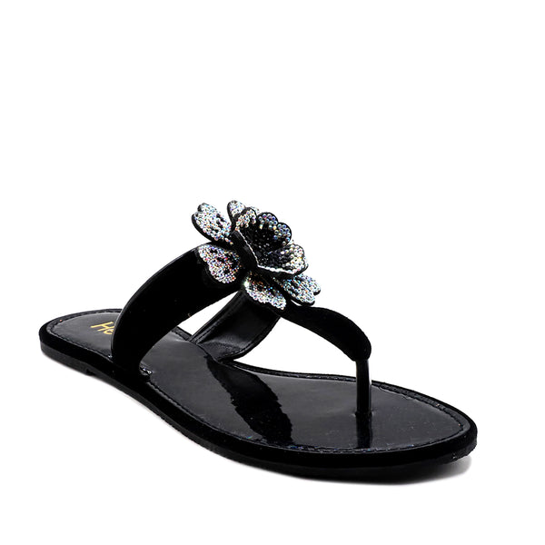 Black Casual Chappal L00000032