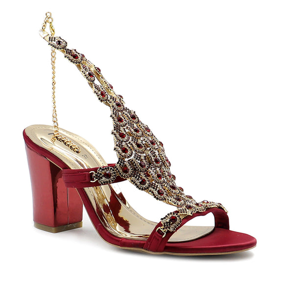 Maroon Bridal Sandal 066690