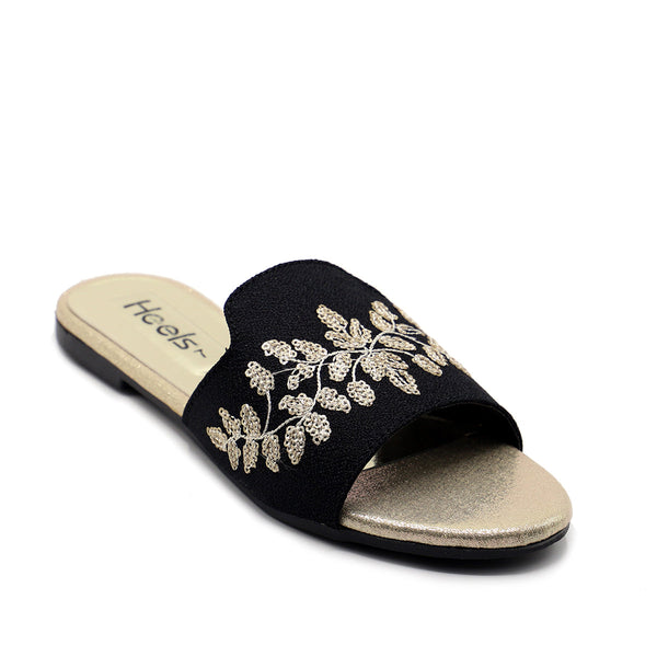 Black Casual Slipper 035307
