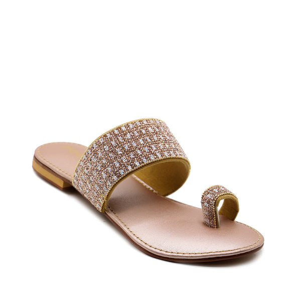 Peach Fancy Chappal 010113