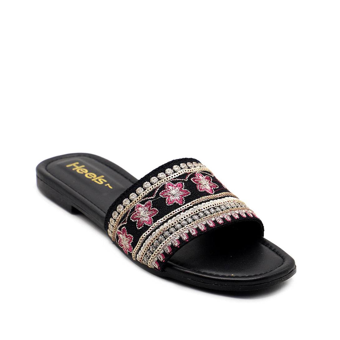 Black Casual Slipper 035305