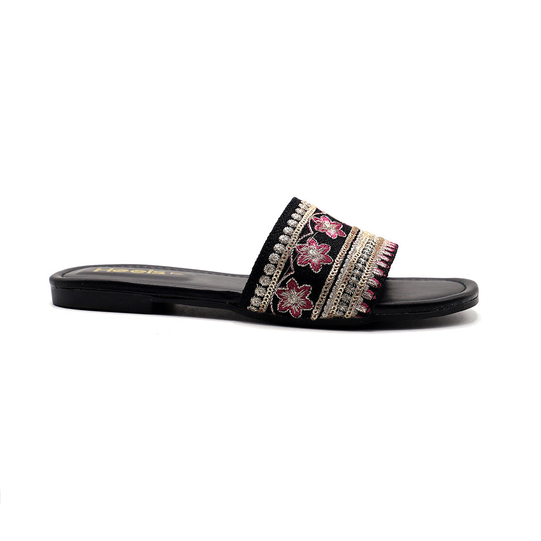 Black Casual Slipper 035305