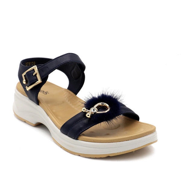 Navy Pu Sandal 078100