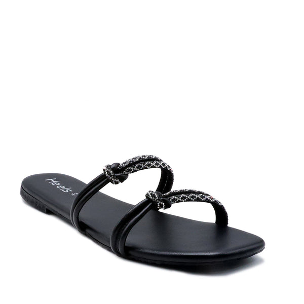 Black Fancy Slipper LRG042069