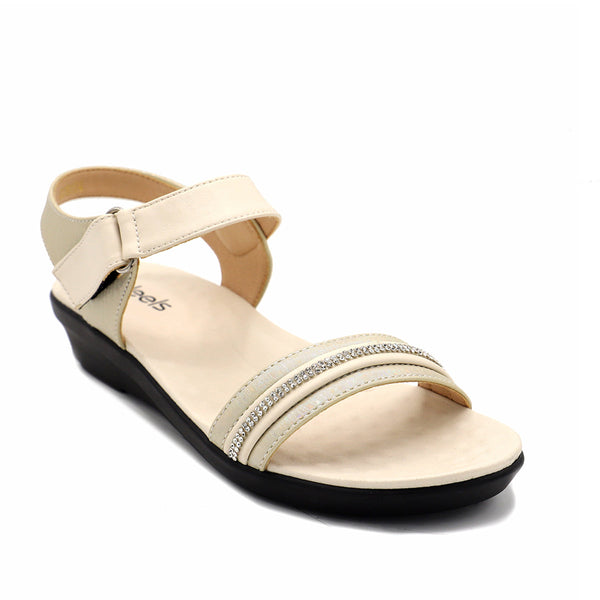Beige Pu Sandal 078104