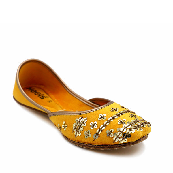 Yellow Ethnic Khussa 094109