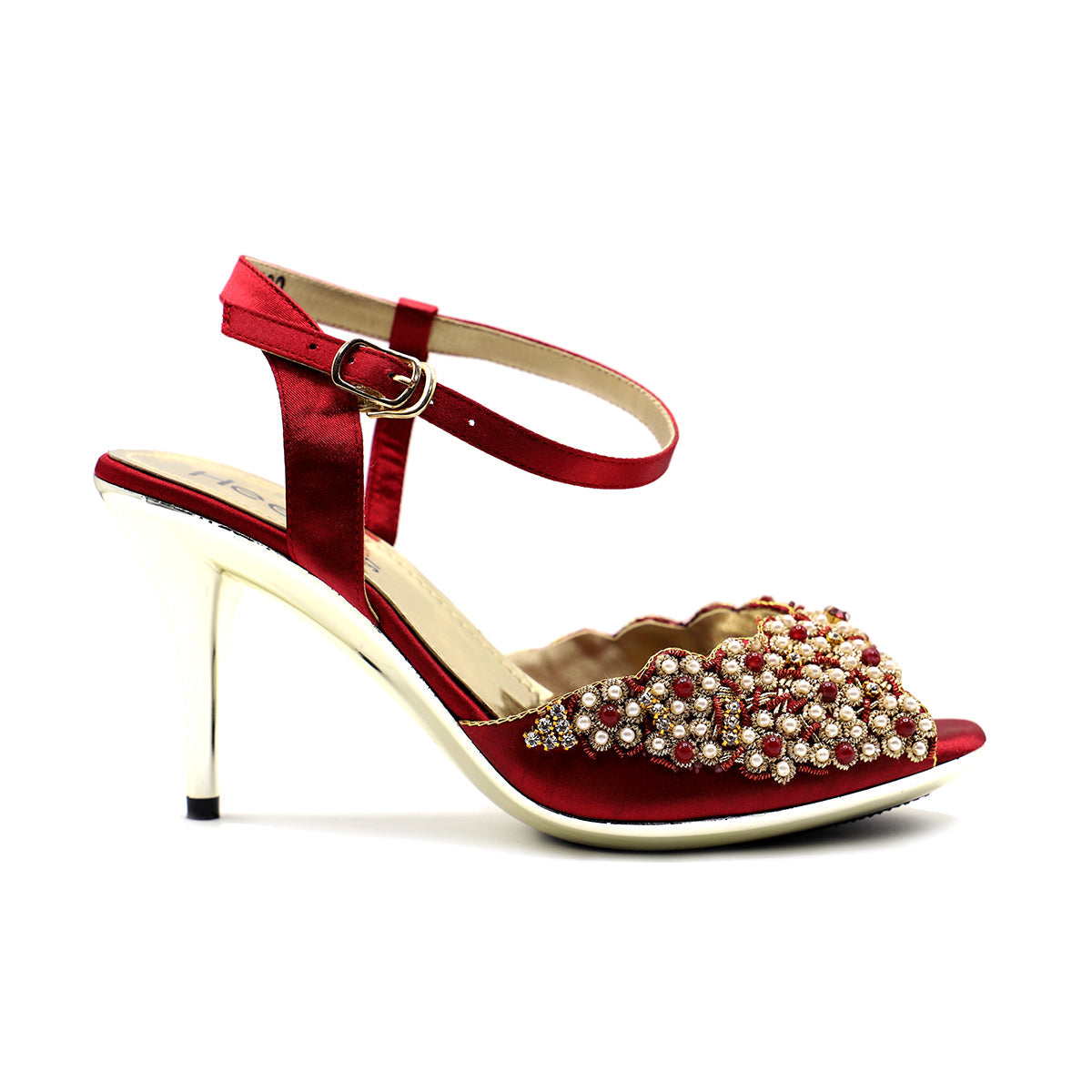 Maroon heels online wedding