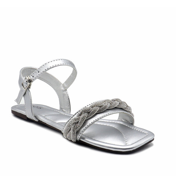 Silver Fancy Sandal L00600002