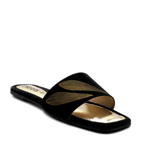 Black Casual Slipper L00000049