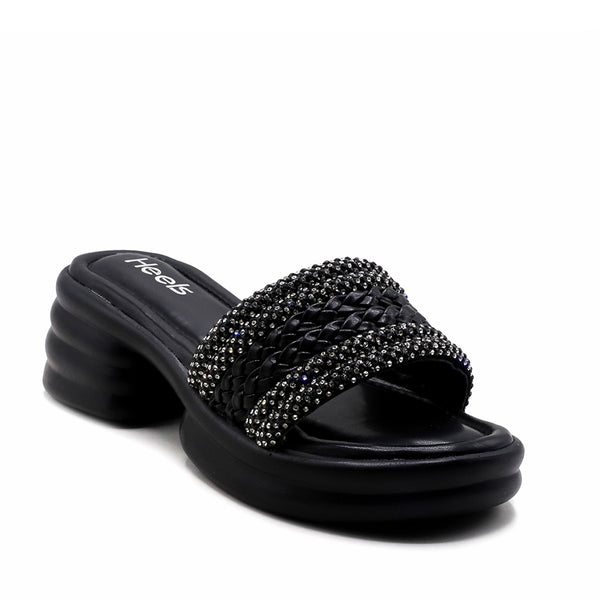 Black Casual Slipper L00760064