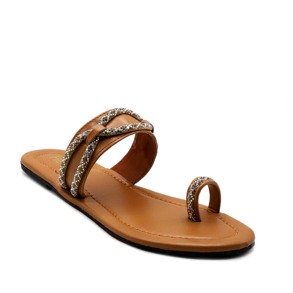 Tan Casual Chappal L00000029