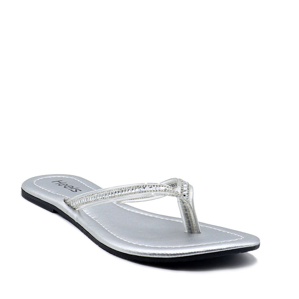 Silver Casual Chappal 000380