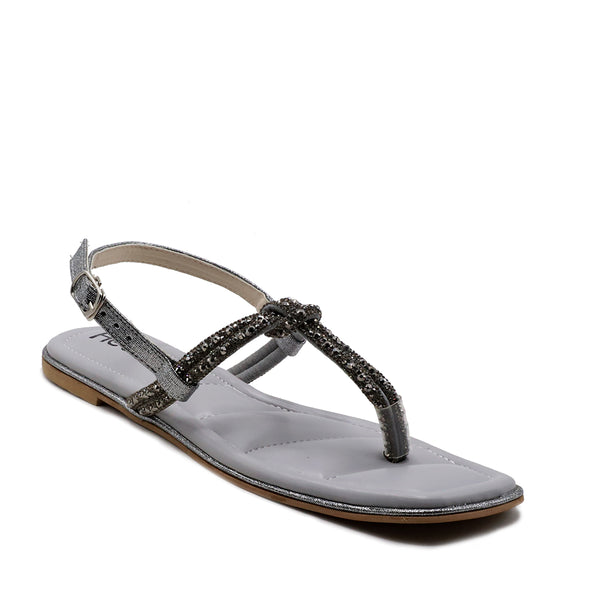 Grey Fancy Sandal L00600012