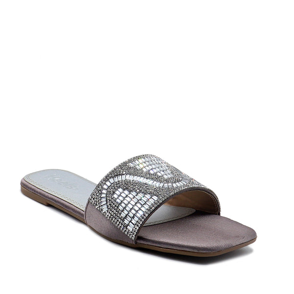 Grey Fancy Slipper L00420003