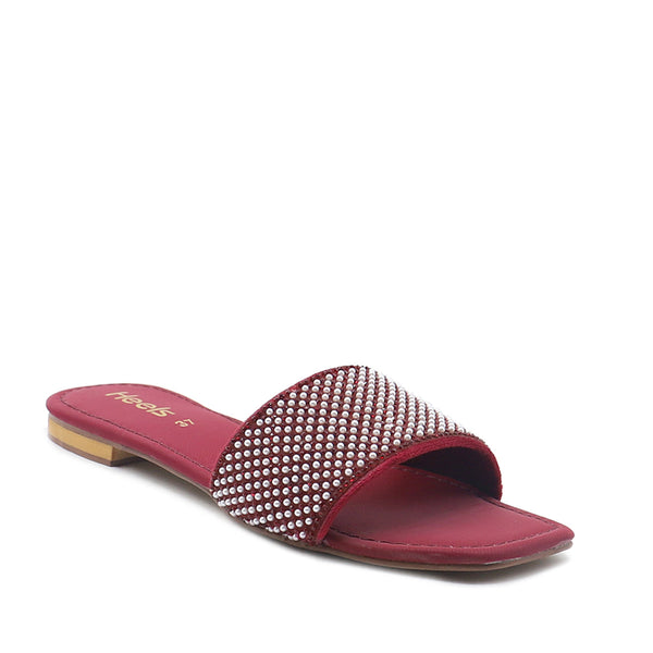 Maroon Fancy Slipper L00420004