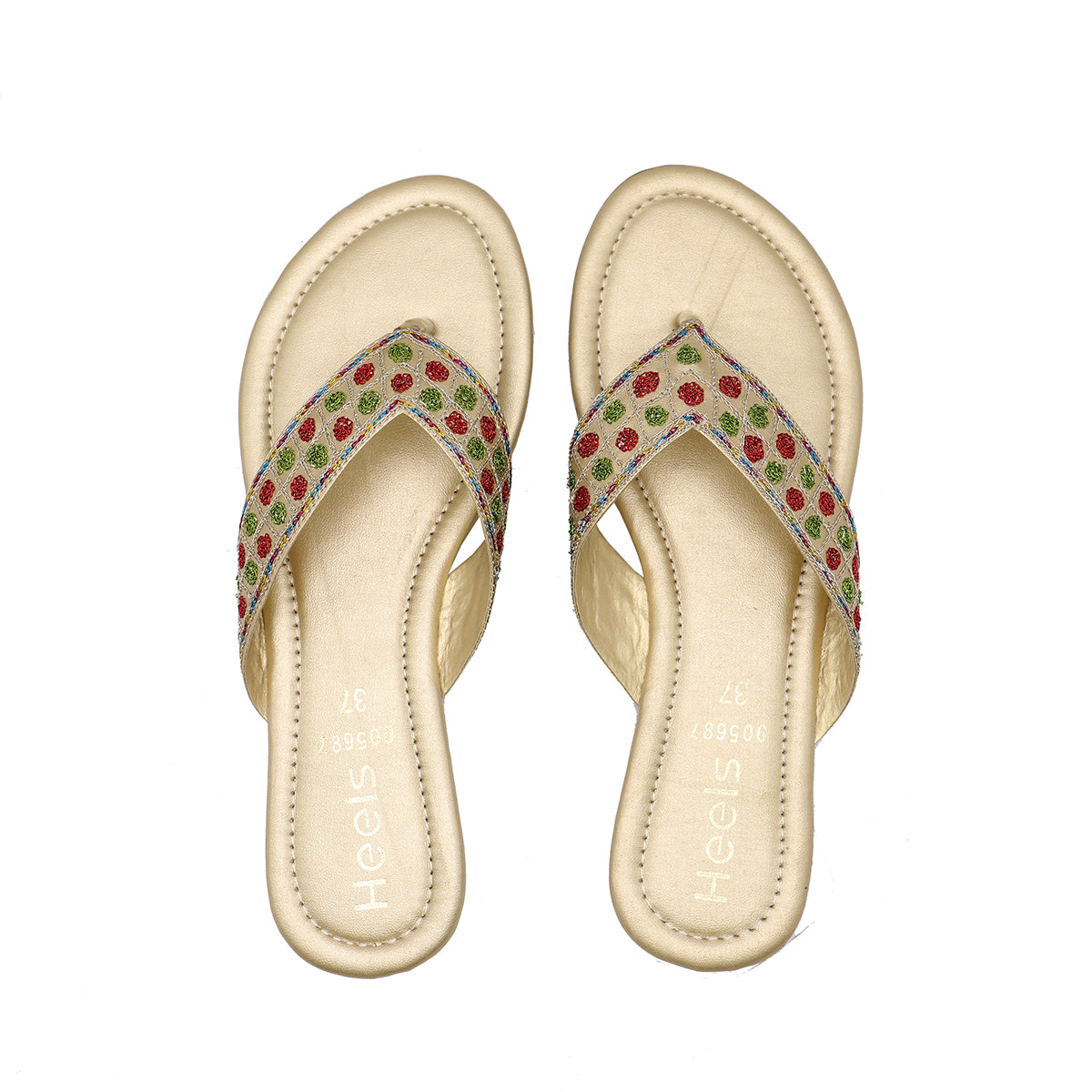 Golden Casual Chappal 005687