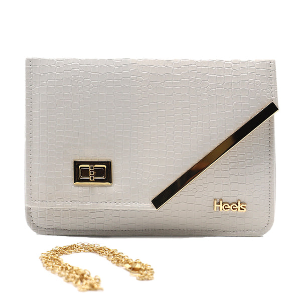 White Casual Clutch C08153