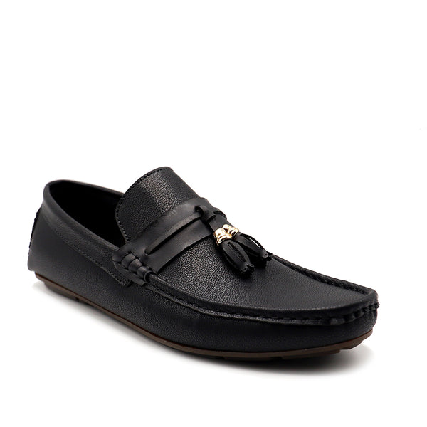 Black Loafer Slip On 165106