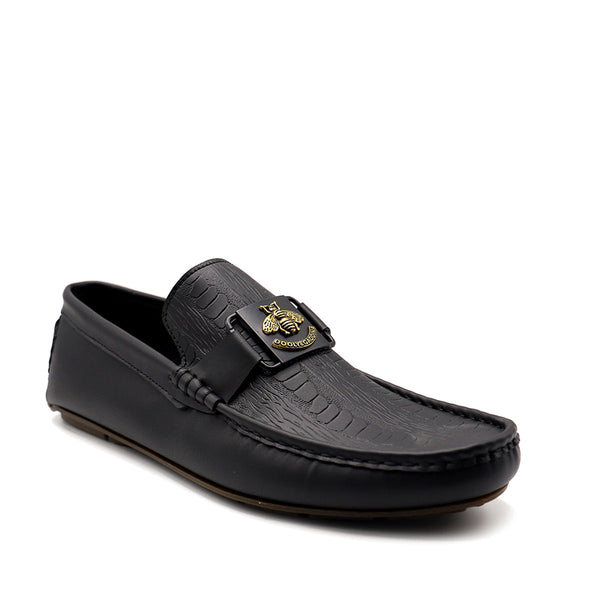 Black Loafer Slip On 165095