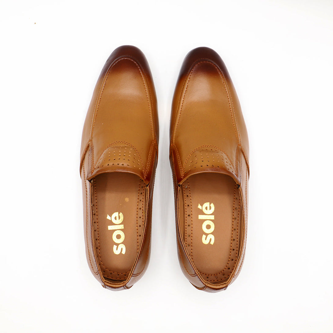 Tan Formal Slip On 155184