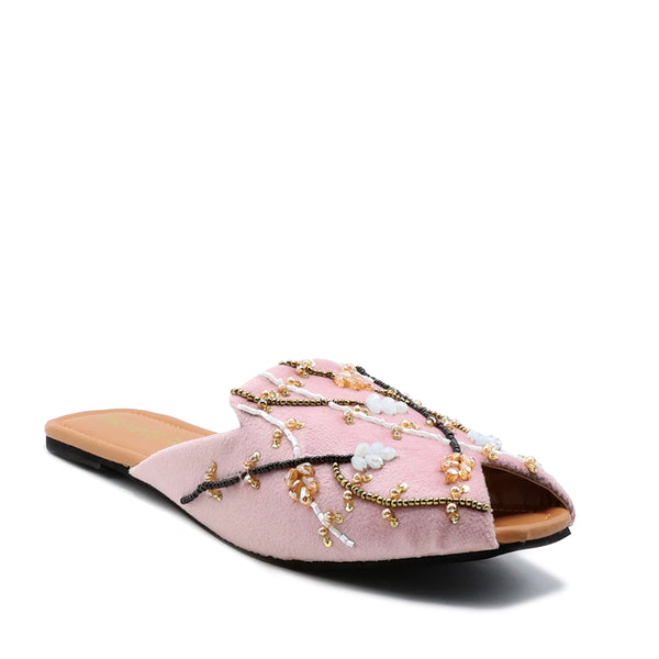 Light Pink Ethnic Mule L00120008