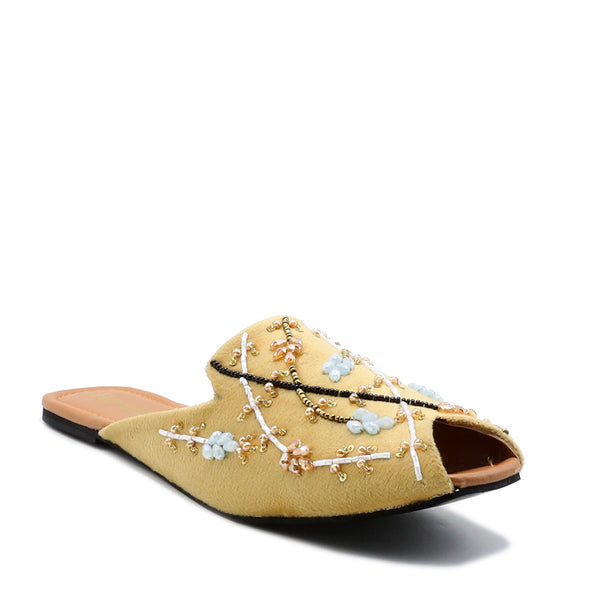 Light Golden Ethnic Mule L00120008