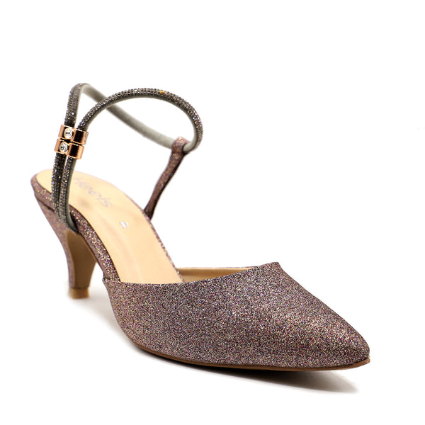 Grey Fancy Sling Back 087101