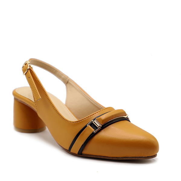 Yellow Formal Court Shoes 085437
