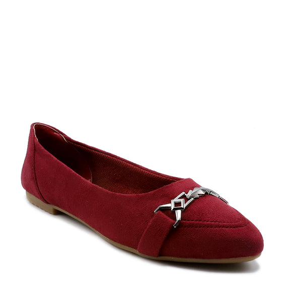 Maroon Casual Pumps L00900021