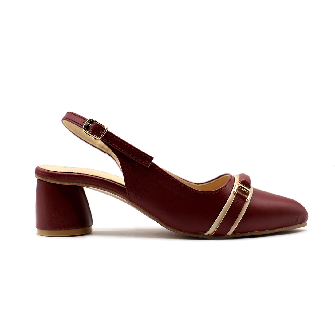 Maroon Formal Court Shoes 085437