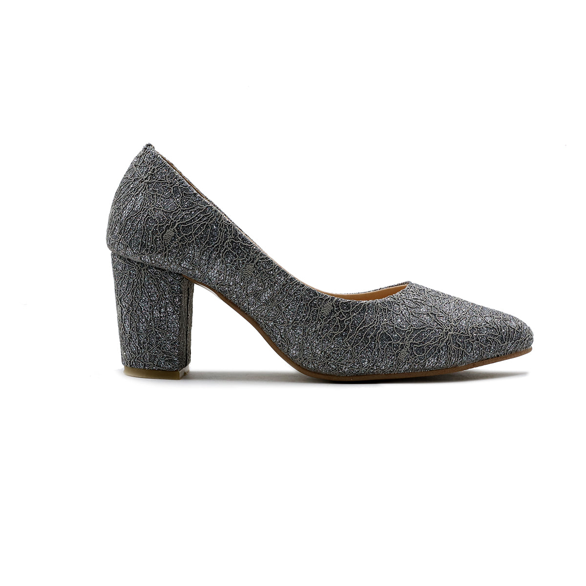 Grey Fancy Court Shoes L00850038