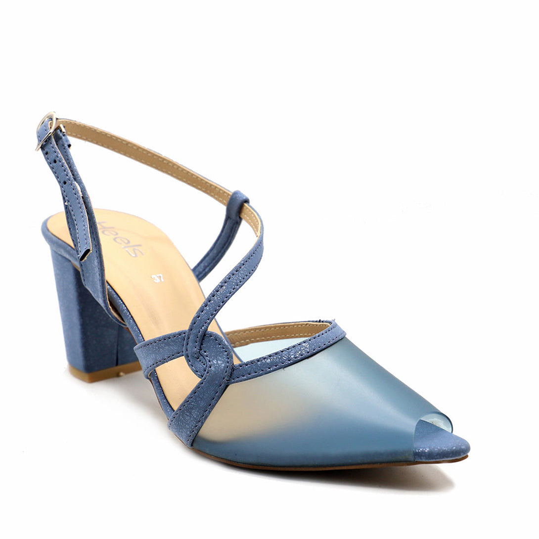 Light Blue Formal Sling Back 085442 â Heels Shoes