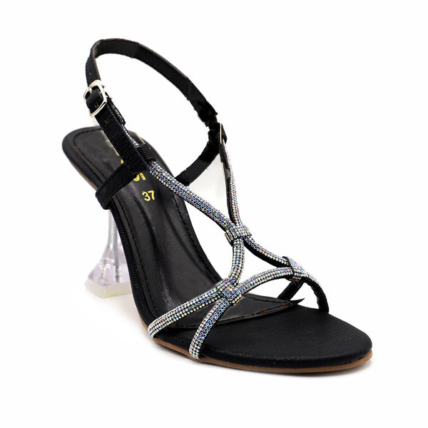 Black Bridal Sandal 066677