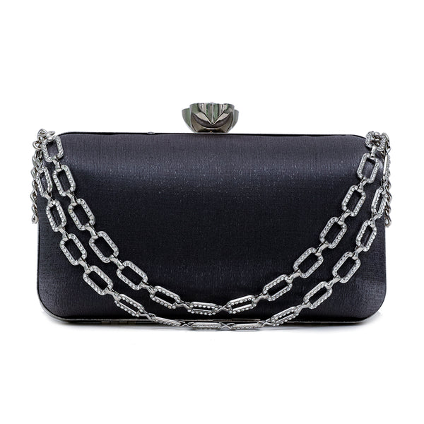 Dark Grey Fancy Clutch C00C20243