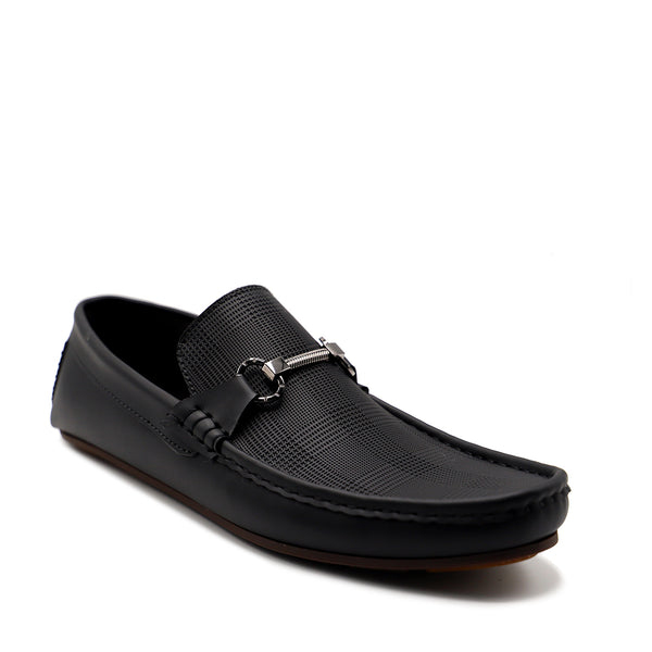 Black Loafer Slip On 165126