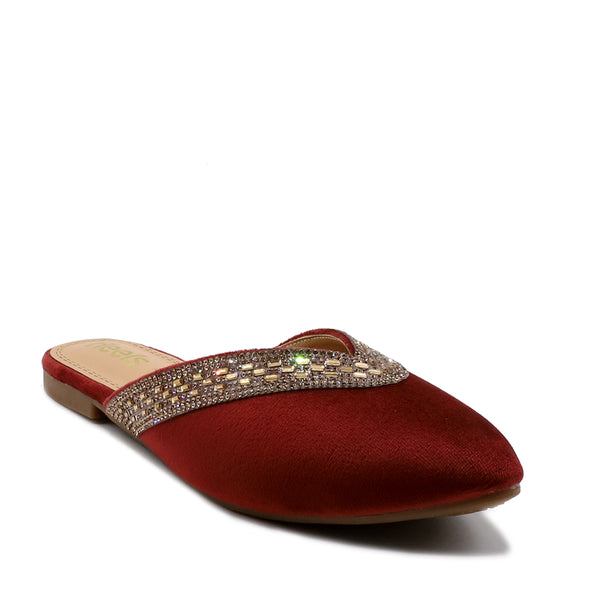 Maroon Fancy Mule L00120011