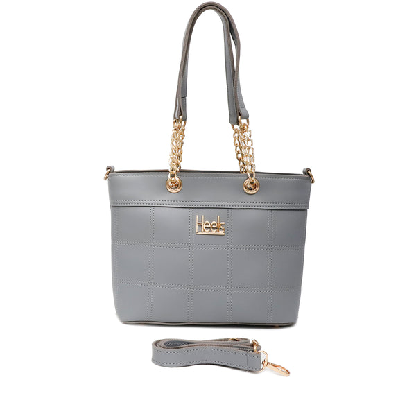 Grey Casual Hand Bag P00P01336