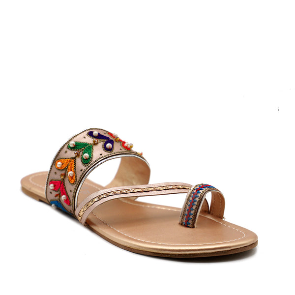 Peach Casual Chappal 005686