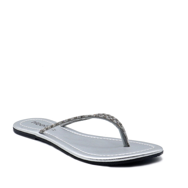 Silver Casual Chappal 000381