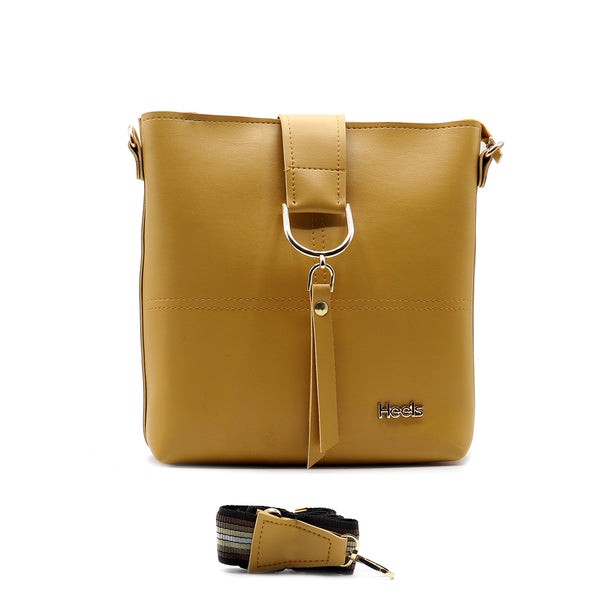 Yellow Casual Hand Bag P00P01171