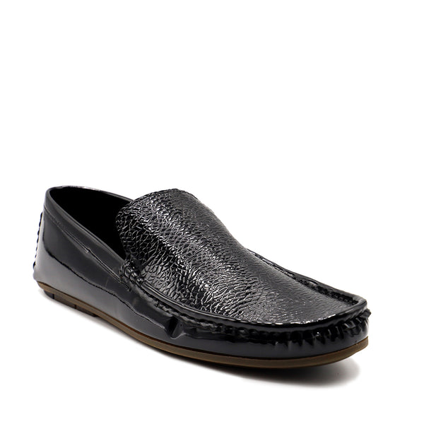 Black Loafer Slip On 165103