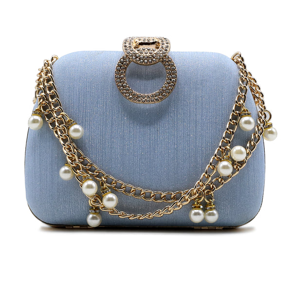 Sky Blue Fancy Clutch C00C20235