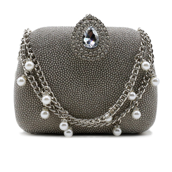 Grey Fancy Clutch C00C20234