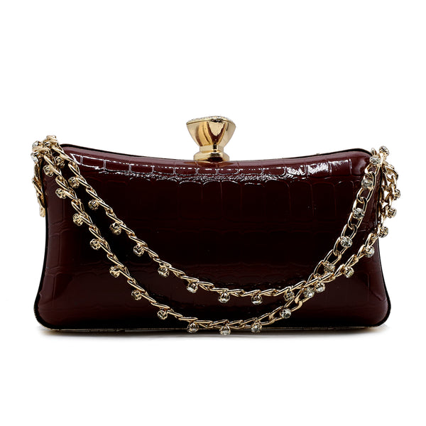 Maroon Fancy Clutch C00C20245