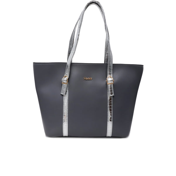 Grey Casual Hand Bag P00P01297