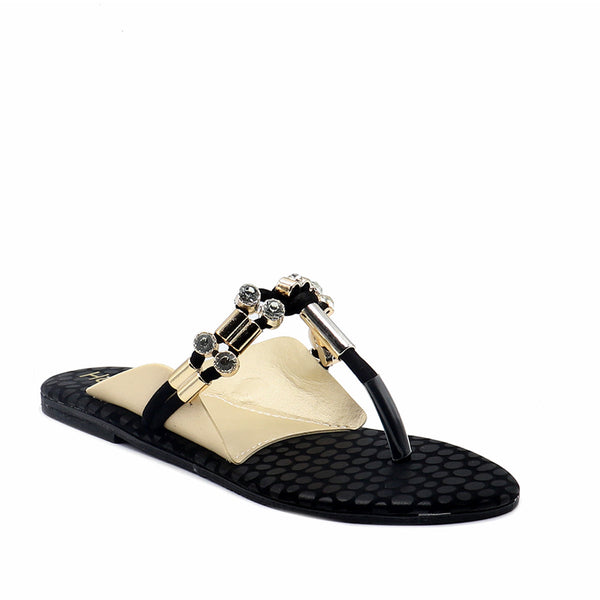 Black Casual Chappal 000368