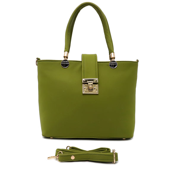 Sea Green Casual Hand Bag P00P01328