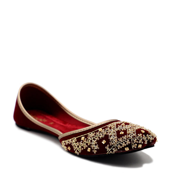 Maroon Fancy Khussa 094123