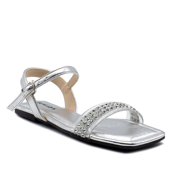 Silver Fancy Sandal K00G30022